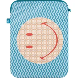 Smiley Laptopetui 26 x 36 cm mit geometrischem Muster