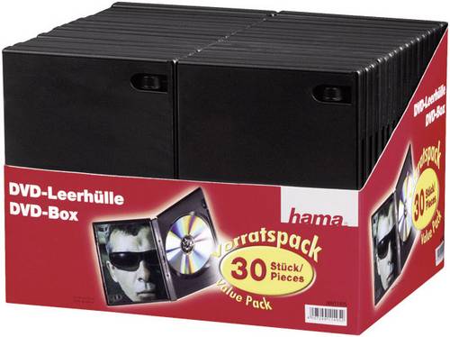 Hama DVD Hülle 00011495 1 CD/DVD/Blu-Ray Schwarz Kunststoff 30St.