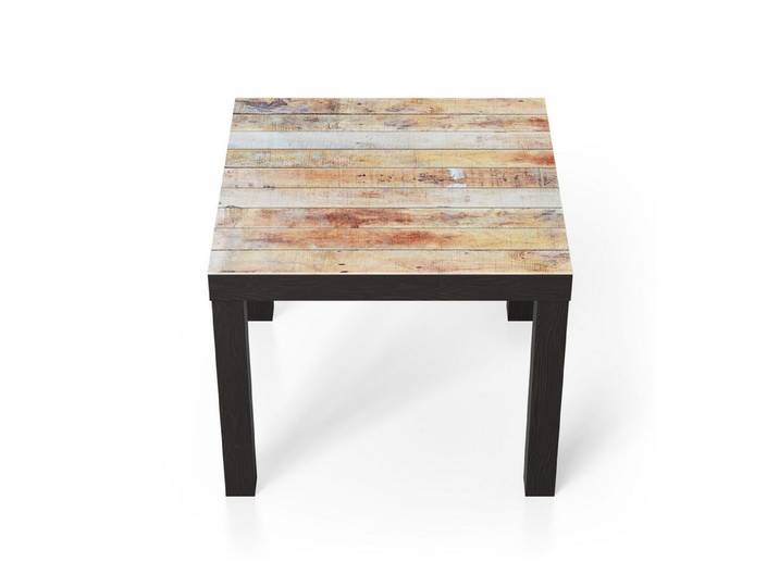 DEQORI Couchtisch 'Verwitterte Geschichte', Glas Beistelltisch Glastisch modern