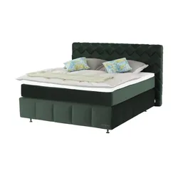 Jette Home Boxspringbett   ¦ grün ¦ Maße (cm): B: 202 H: 123