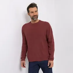 CASHMASOFT Herren Pullover Rundhalsausschnitt Cashmeregriff Rippstrick
