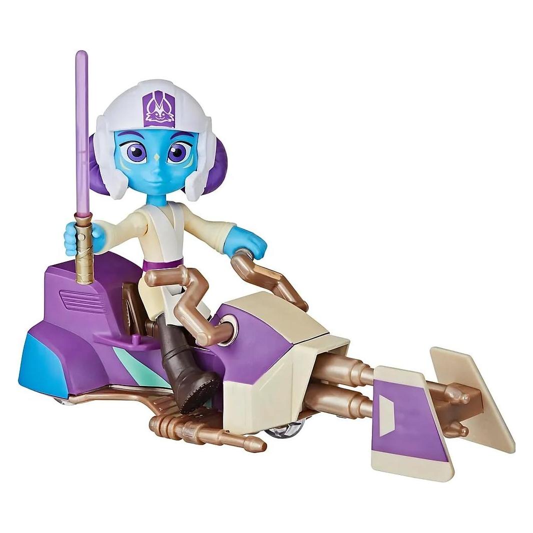Hasbro Lys Solay Figur & Speeder Bike, Skala: 10 cm, Action-Figur & Fahrzeug, Star Wars Spielzeug (F80125X0)