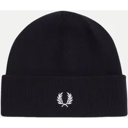 Beanie aus Merinowolle Schwarz