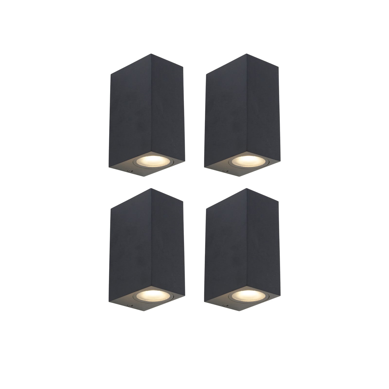 Qazqa Moderne Wandlamp Zwart Up & Down IP44 Dimmable voor Badkamer
