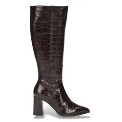 Wonders für Damen. M-5442_2415_9332 Aurora Lederstiefel 42 Braun (38), 5 bis 8 cm, Reißverschluss, Lässig, Klassisch