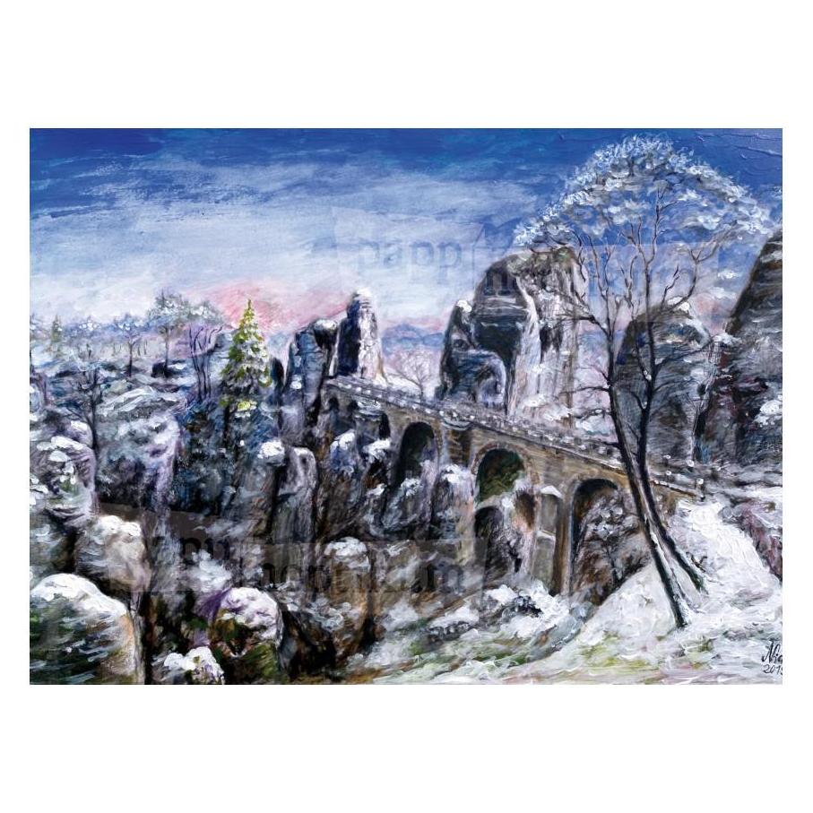 Pappnoptikum 1016 - Sächsische Schweiz - Bastei (Adventskalender) (1016)
