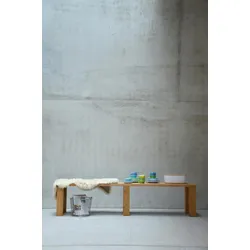 Bank Leos 45 x 200 x 45 cm Eiche