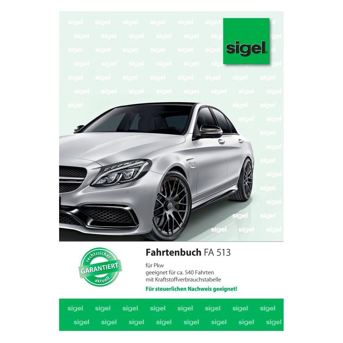Sigel Fahrtenbuch (A5, Liniert, Harter Einband) (FA513)