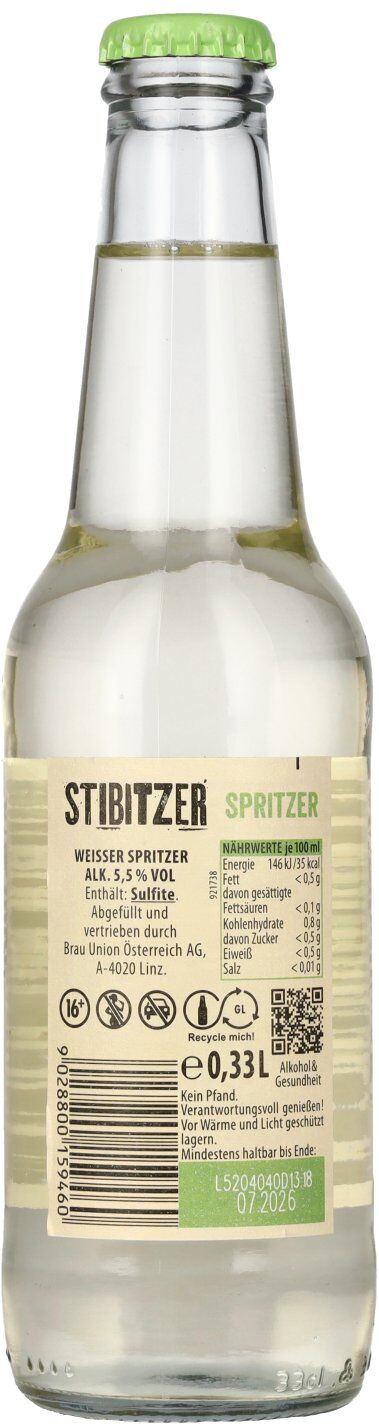 Stibitzer Cider Stibitzer Weisser Spritzer 5,5% Vol. 0,33l