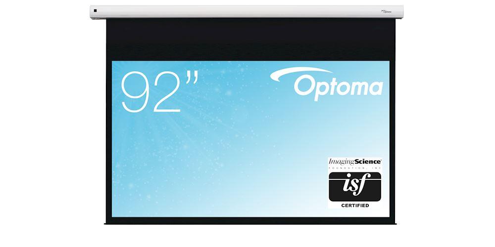 Optoma DE-9092EGA motorisierte Leinwand für Wand-/Deckenmontage, 16:9, (92") 234 cm