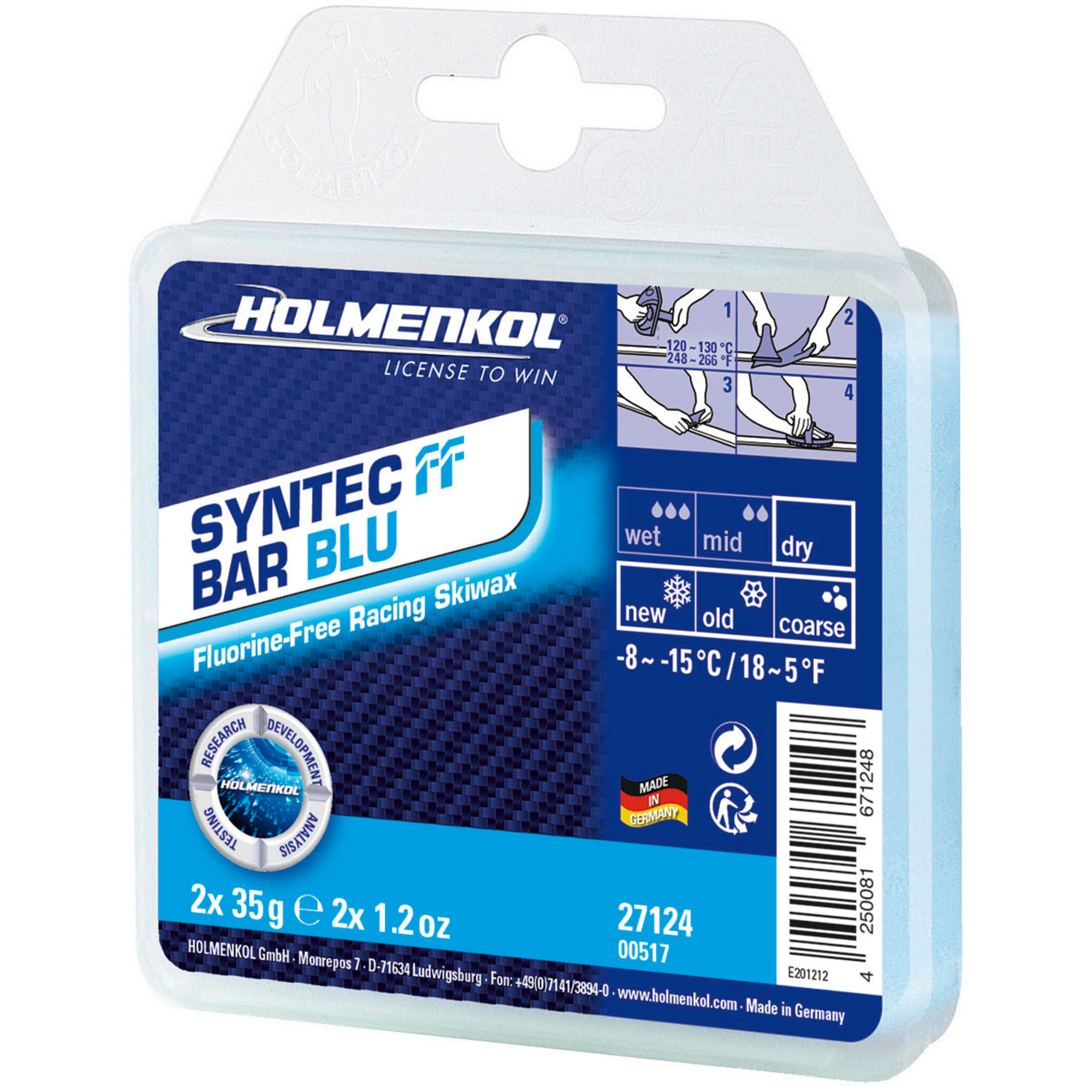 Holmenkol Syntec FF Bar Wachs Skiwachs & Skipflege Größe 150g Langlauf Skating | Langlauf Klassik