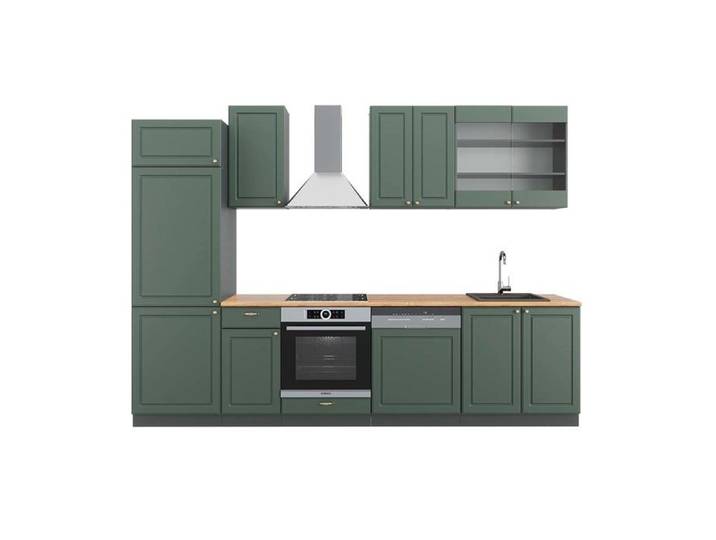 Cuisine Fame-Line 300cm PT Chêne Vert Or Campagne/Anthracite Vicco 42331