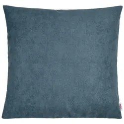 KISSENHÜLLE FarbTon Chenille-Haptik nordlicht-blau 40/40 cm