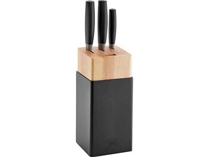 ZWILLING Messerblock Now S, 4 Stück, 3 Messer, Spezial-Edelstahl, Kunststoffgriff, schwarz [Made in Germany]