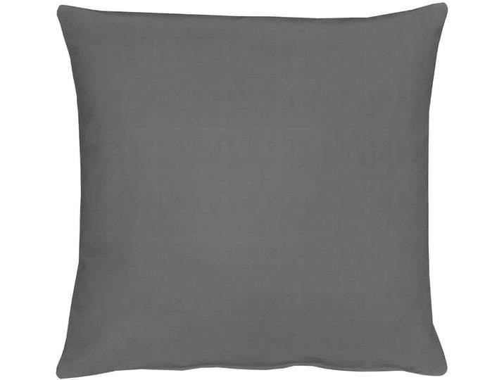 Dekokissen APELT 4362 Rips Uni-Farben, dezentes Design, Inklusive Füllung Gr. 2, grau (dunkelgrau, unifarben), B:51cm L:51cm, Mischgewebe, Dekokissen_Sitzkissen_Kissenhüllen, Dekokissen, Wasser- und Schmutzabweisend, Inklusive Füllung, dezentes Design