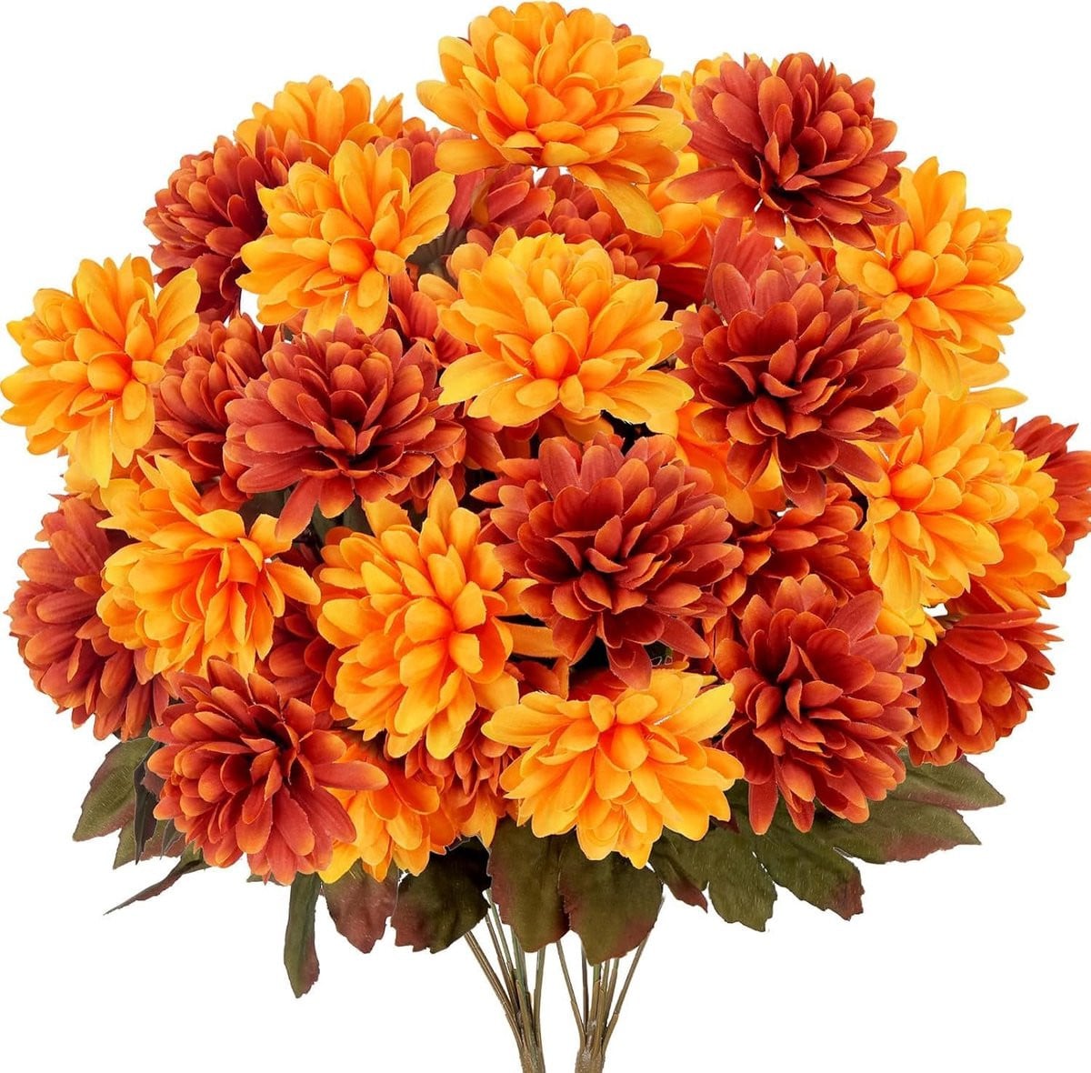 2 stuks kunstchrysanten zijden herfstbloemen decoratie
