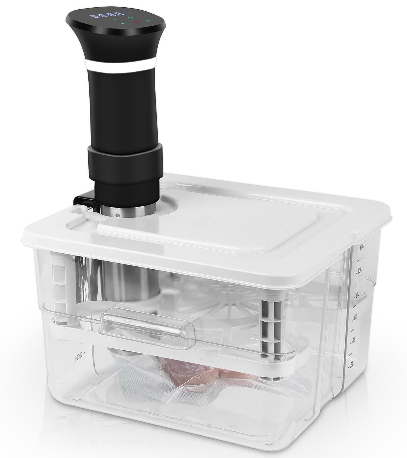 Dripio Sous-vide-container van 12 liter met deksel en rooster