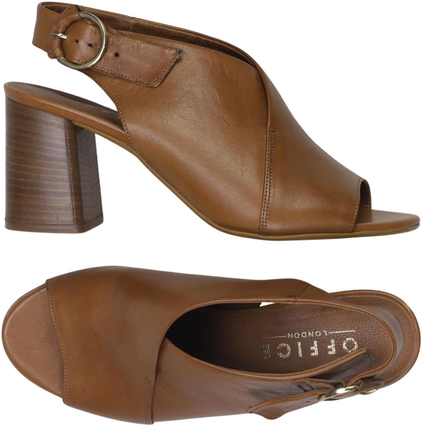 Office London Damen Pumps, Braun, Gr. EU 39, Leder - Second Hand