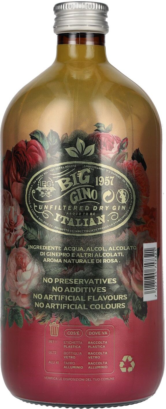 Big Gino Gin VELVET ROSE 40% Vol. 1l