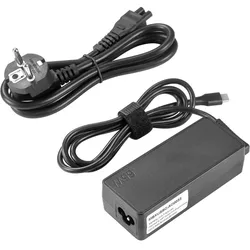 CoreParts USB-C Power Adapter PD 65W (65 W), Notebook Netzteil, Schwarz