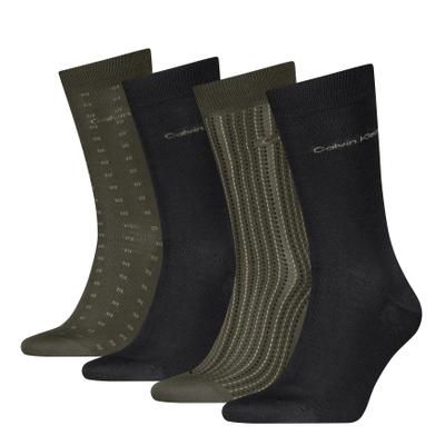 Socken CALVIN KLEIN, Herren, schwarz (olive grün), Obermaterial: 61% Baumwolle, 36% Polyamid, 3% Elasthan, Socken Socken