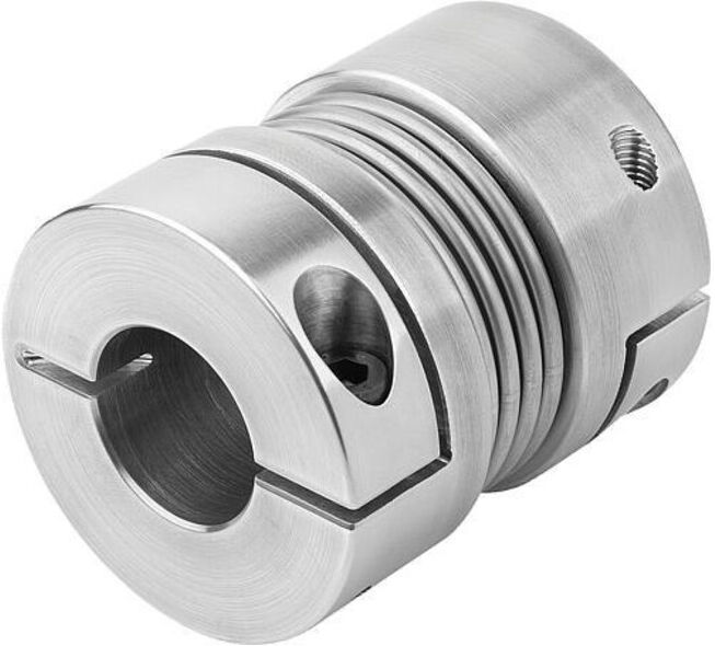 KIPP Accouplement à soufflet métallique Gr. 60 D1 25 D2 25 L 79 Aluminium (K1882.0600792525)