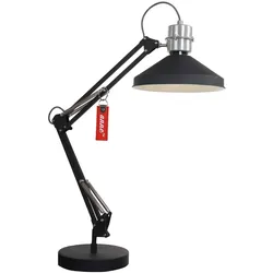 Schreibtischleuchte Tischlampe schwarz Wohnzimmerleuchte verstellbar H 35 cm