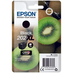 Epson Original 202XL Kiwi Druckerpatrone schwarz 550 Seiten 13,8ml (C13T02G14010)