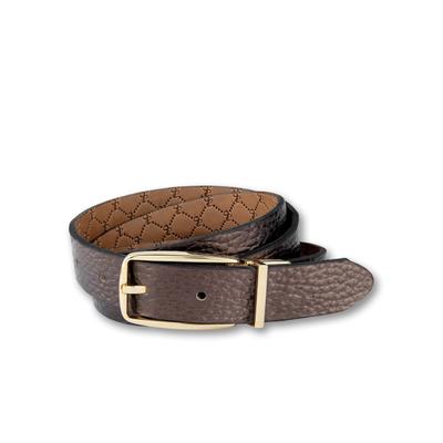 Wendegürtel SILBERGIFT "Wendegürtel immer passend zum Lieblingslook", Damen, Gr. 90, braun (dunkelbrau), Rindsleder, Gürtel