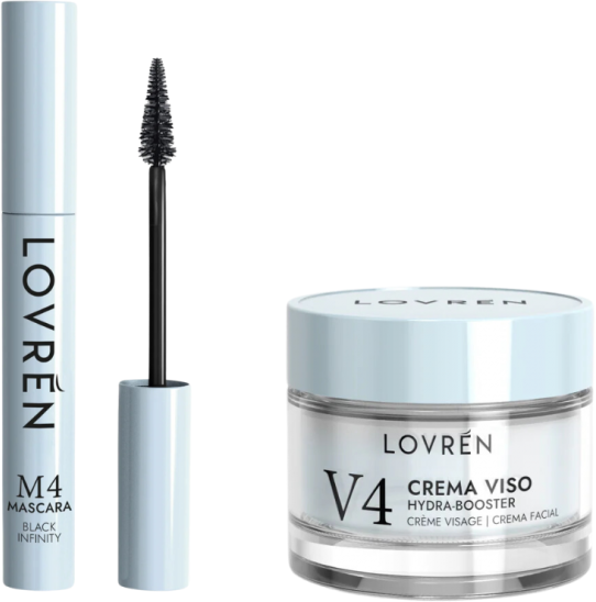 Lovren Mini-Size Box Blue M4 Mascara Mini + V4 Crema Viso Mini