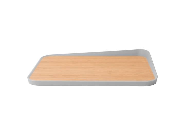 Planche à découper en bambou avec bord relevé 42x31cm