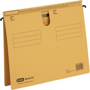 Elba Hängehefter 100555352, Sorte 81, A4, variabel, gelb, Karton, 50 Stück