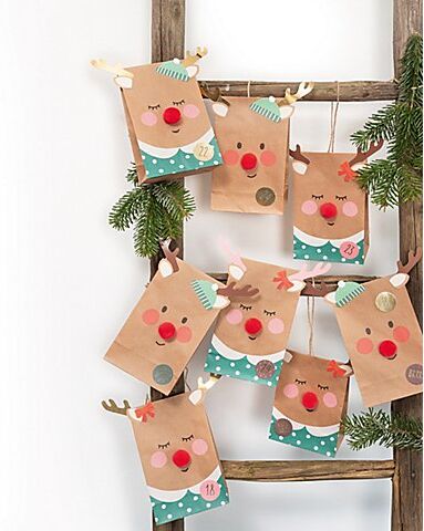 folia Adventskalender "Rentiere"
