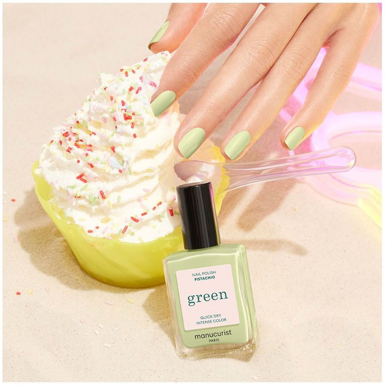 MANUCURIST Green Nail Polish Pistachio 15ml