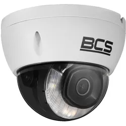 BCS BCS-L-DIP14FCR3L3-Ai1 IP-Dome-Kamera 4MP mit NightColor-Technologie und Mikrofon (2688 x 1520 Pixel), Netzwerkkamera, Weiss