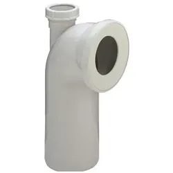 Viega, Zubehör Sanitärinstallation, Spitzbogen 90° mit 40 mm Zapfen Kunststoff/Weiss