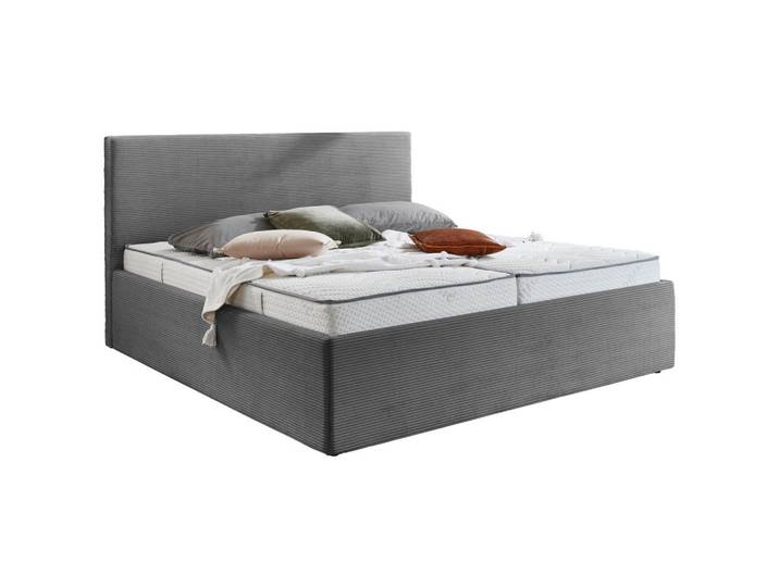 Boxxx Polsterbett, Grau, Kunststoff, 180x200 cm, Schlafzimmer, Bett, Doppelbetten