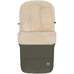 babycab Winterfußsack Lammfell Lille für Kinderwagen, Buggy, oliv