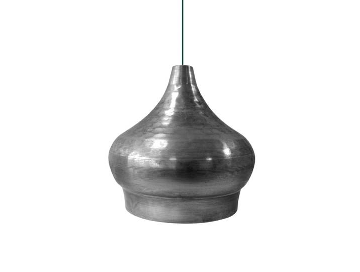 Suspension métal cable minarete chromeD22cm