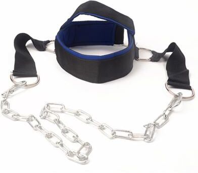 Market Central Adjustable Neck Training Harness For Strength Training And Fitness Workouts blue