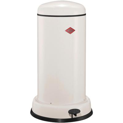 Mülleimer WESCO "Baseboy", beige (sand matt), B:36,2cm H:63,5cm T:36,2cm, Stahlblech, Mülleimer, Mülleimer, Abfallsammler mit Dämpfer + Dämpferhalterung 20 Liter