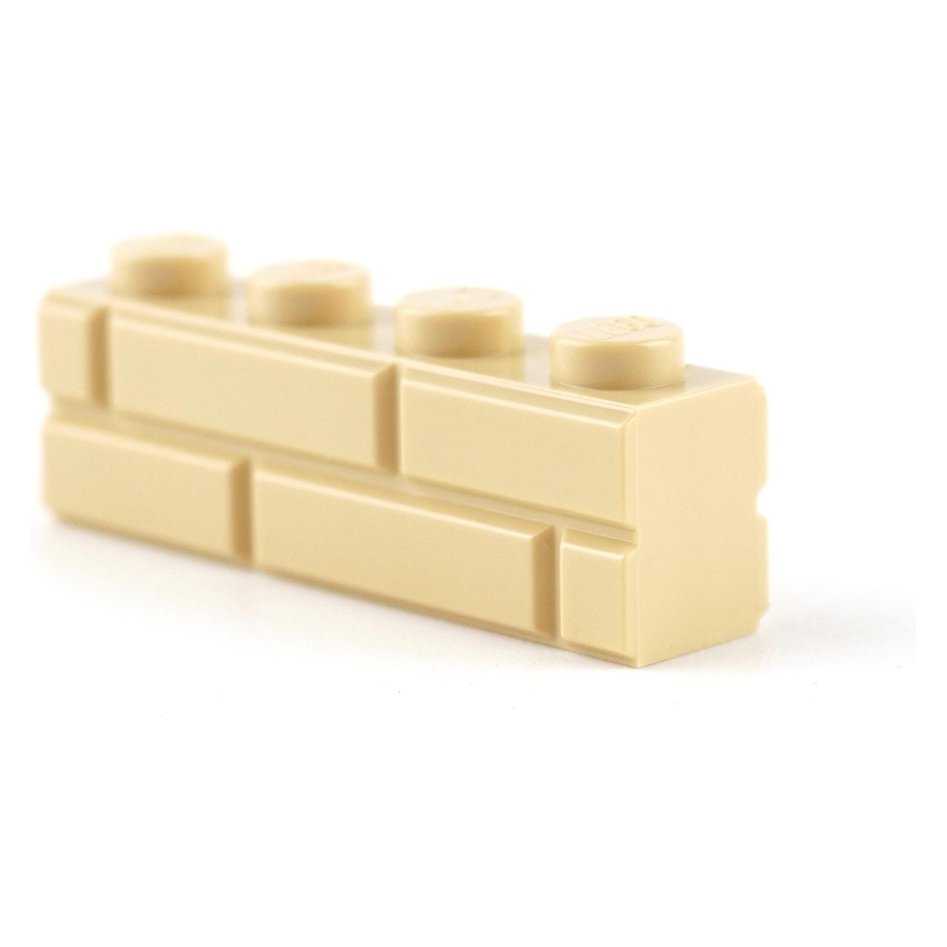 LEGO 1x4 Mauersteine Beige - 100 Stück (15533, LEGO Zubehör) (15533)