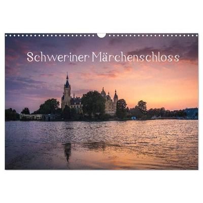 Schweriner Märchenschloss (Wandkalender 2027 DIN A3 quer), CALVENDO Monatskalender