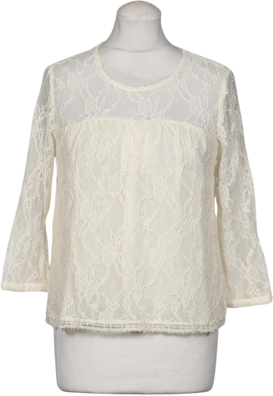 Sea New York Damen Bluse, Cremeweiß, Gr. XS (US 2), Synthetik / Baumwolle / Seide - Second Hand