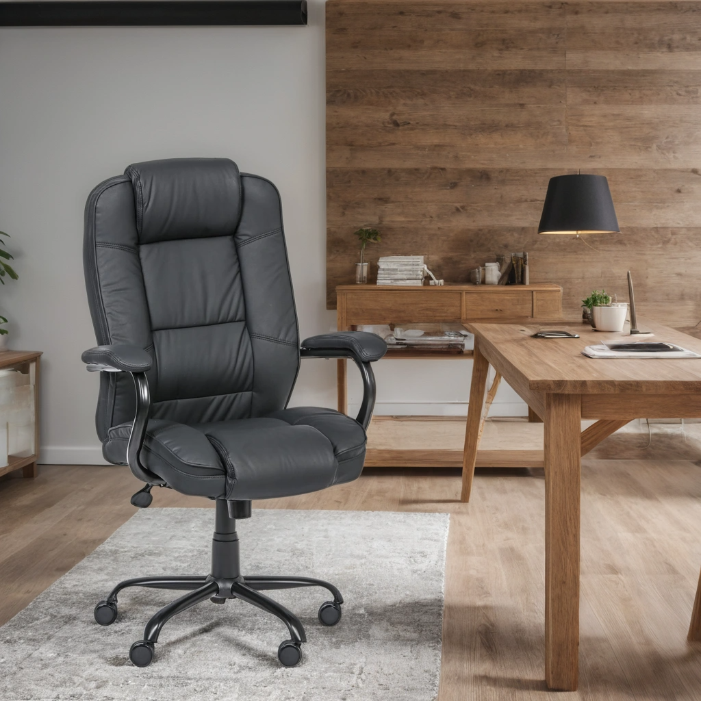 B2B Partner Leder-Bürosessel MAXOR XXL, Elfenbein