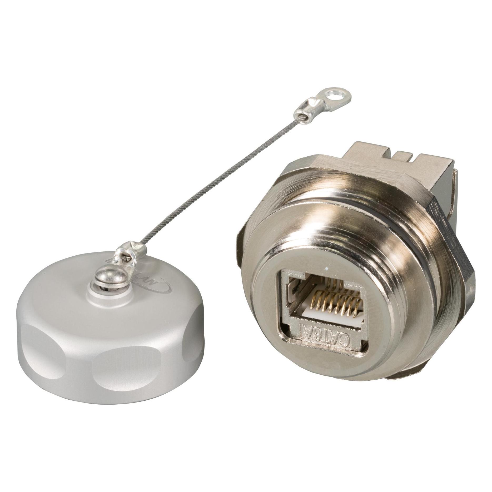 EFB Elektronik IP67 Einbaubuchse, M25, RJ45 Cat.6A E-20070, für Cat.5/6/7 Kabel (IP67EBRJ45KSFL)