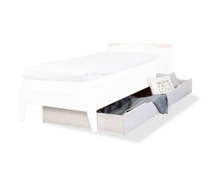 CARLY Bettkasten für Jugendbett, Material Massivholz, Kiefer