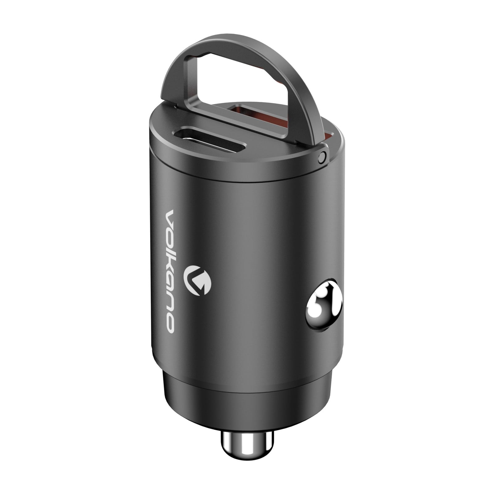 Volkano Veilix USB-autolader 45 W met USB-A en USB-C - Zwart