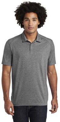 Sport-Tek ST405 PosiCharge Tri-Blend Wicking Polo Shirt in Dark Grey Heather size 4XL   Triblend