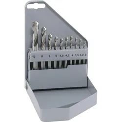 Alpen, Bohrereinsatz, HSS Cobalt Metallbohrer Set 10-tlg (3 - 10 mm)